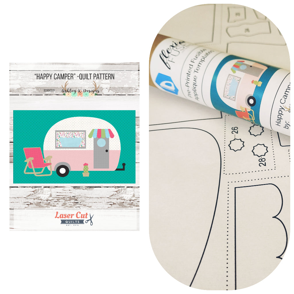 Bundle: Pattern and Preprinted FlexiFuse: Happy Camper by Ashley Greer