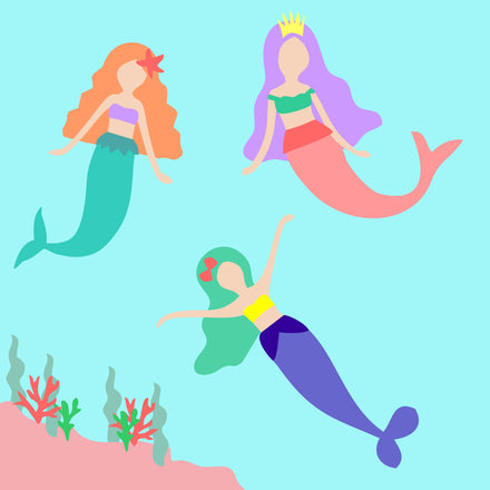FREE Pattern: Mermaid Friends #madewithflexifuse