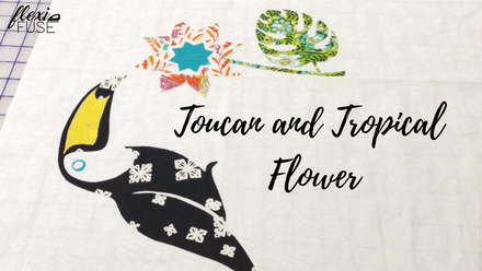 #madewithflexifuse : Toucan and tropical flower