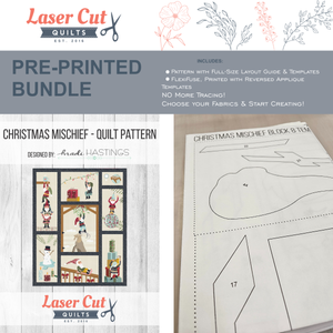 Bundle: Pattern and Preprinted FlexiFuse: "Christmas Mischief" by Madi Hastings