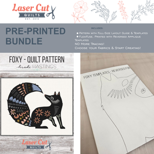 Bundle: Pattern and Preprinted FlexiFuse: "Foxy" by Madi Hastings