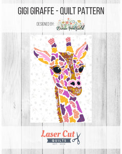 Bundle: Pattern and Preprinted FlexiFuse: "Gigi Giraffe" by Diana Hatfield