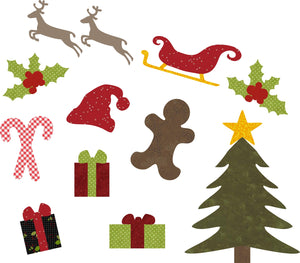 Laser-cut Holiday Applique Pack