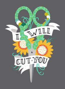 Laser-cut Kit: "I Will Cut You-Glimmer #madewithflexifuse