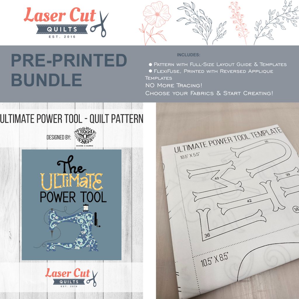 Bundle: Pattern and PrePrinted Fusible: 