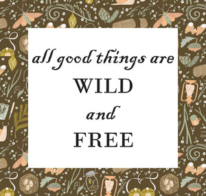 Laser-cut Kit: "All Good Things are Wild and Free - Text Block" #madewithflexifuse