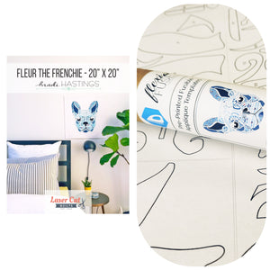 Bundle: Pattern and Preprinted FlexiFuse: "Fleur the Frenchie" by Madi Hastings