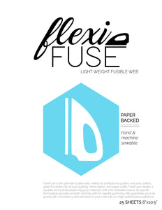 25 Sheets (8" x 10.5") - FlexiFuse Lightweight Fusible Web