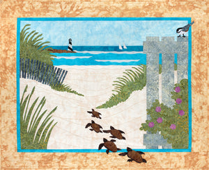 Bundle: Pattern and Preprinted FlexiFuse: "Turtle Beach" by Sue Pritt