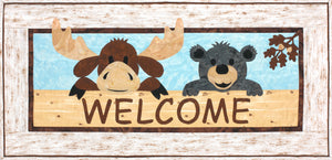 Bundle: Pattern and Preprinted FlexiFuse: "Welcome to Moosenbeary" by Sue Pritt